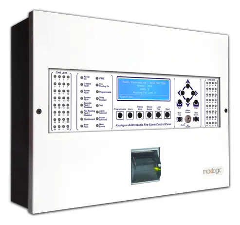 Mavili ML-1244.P Akıllı Adresli Yangın Alarm Santrali, 4 Çevrim, 508 Adres, Printer
