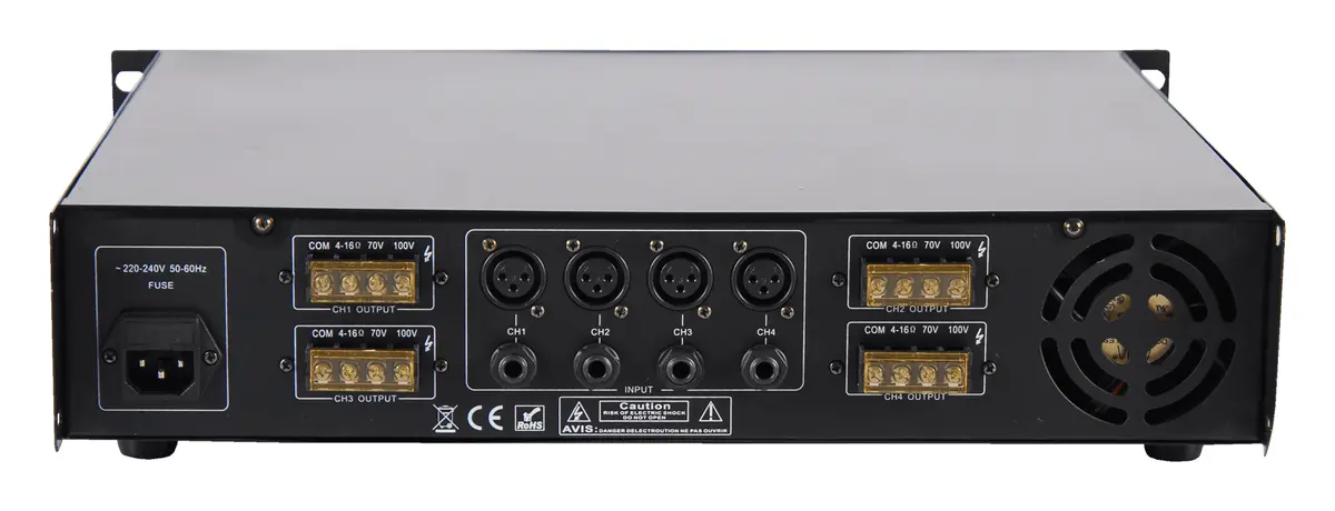 Mito A 4300P 4x300W 100V Power Amfi — görsel 3
