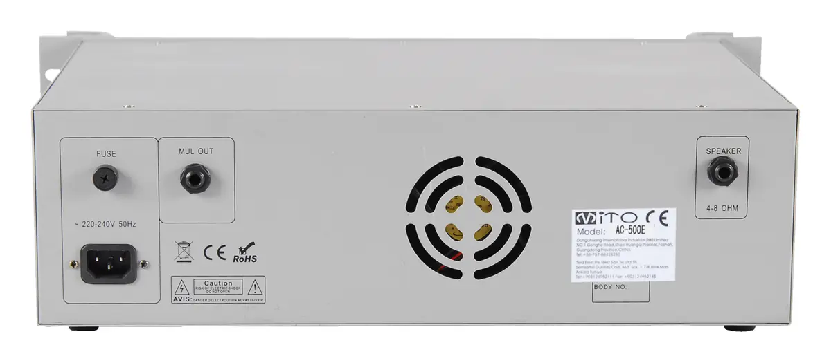 Mito AC 500E 500W Mikser Amfi — görsel 3
