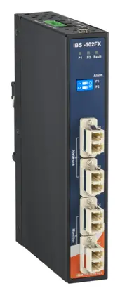 ORing IBS-102FX-MM-LC 2 Port Optik Bypass Switch, 4x LC Duplex konnektör Endüstriyel Yönetilemez Switch