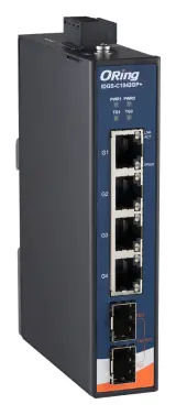 ORing IDGS-C1042GP+ 6 Port Multi-Giga Switch ve 4x 2.5GbE + 2x 1G/10G SFP socket Endüstriyel Yönetilemez Switch — görsel 3