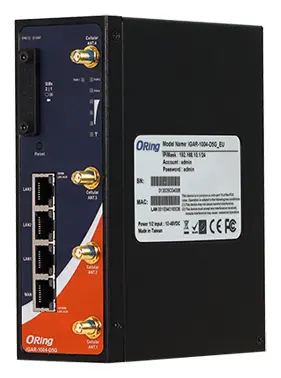 ORing IGAR-1004-D5G Vehicle 5G Cellular Router ve 4x10/100/1000Base-T(X) Endüstriyel 5G Router