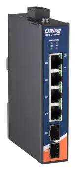 ORing IGPS-C1042GP 4GE PoE + 2G SFP Cost-effective Ethernet Switch, IEEE 802.3af/at Endüstriyel Yönetilemez PoE Switch — görsel 3