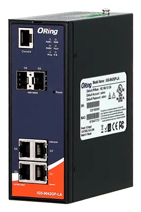 ORing IGS-9042GP-LA-PN PROFINET CC-B Ethernet Switch ve 4GE ve 2G SFP Endüstriyel Yönetilebilir Switch