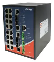 ORing IGS-P9164GC-LV IEC 61850-3 Cyber-hardened Yönetilebilir Ethernet Switch ve 16GE + 4G Combo, Dual DC IEC 61850-3 Trafo Merkezi Switch