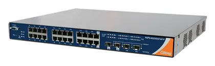 ORing RGPS-92222GCP-NP-P 22GE PoE + 2G Combo PoE + 2G SFP Cyber-hardened L2 Ethernet Switch, IEEE 802.3af/at Endüstriyel Yönetilebilir PoE Switch