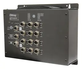 ORing TGPS-9084GT-M12X-BP2-MV EN50155 Yönetilebilir PoE Switch ve 8GE PoE ve 4GE Bypass, M12 konnektör, IEEE 802.3af/at EN50155 Demiryolu PoE Switch