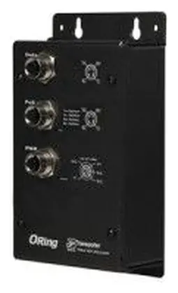 ORing TINJ-101-M12-24V EN50155 1 Port FE PoE Enjektör, M12 konnektör, IEEE 802.3af/at, 24VDC Endüstriyel PoE Enjektör
