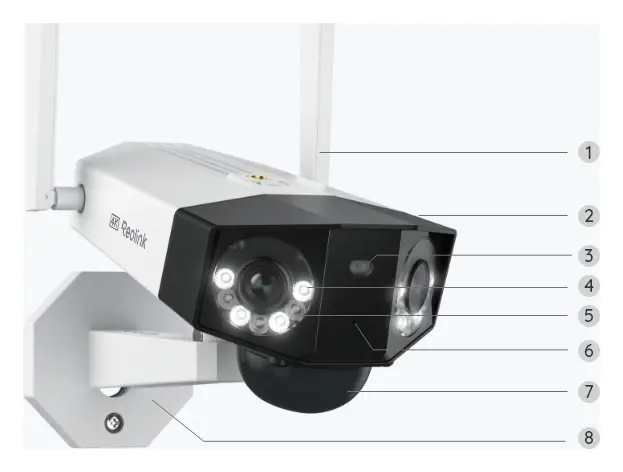 Reolink Duo 2 (Battery) 4K Wi-Fi Çok Lensli Kamera — görsel 3