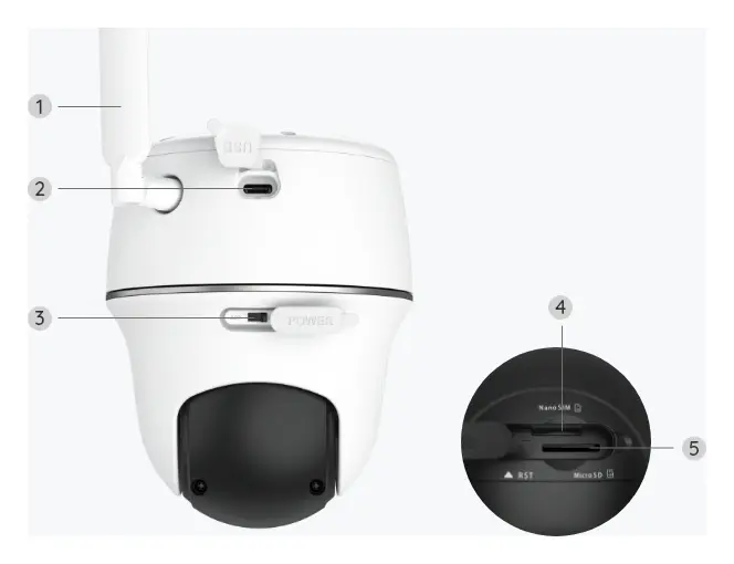 Reolink Go PT Plus 2K 5MP 4G LTE PT Kamera — görsel 6