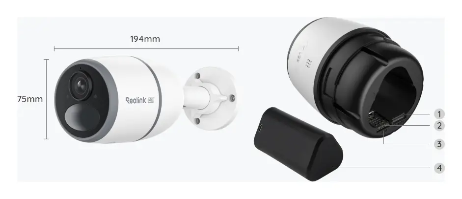 Reolink Go Ultra 4K 8MP 4G LTE Kamera — görsel 3