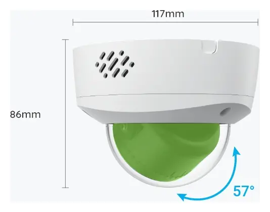 Reolink RLC-1240A 12MP PoE Dome Kamera — görsel 4