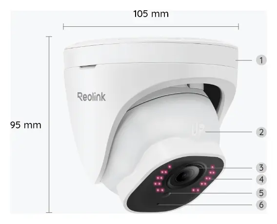 Reolink RLC-520A 5MP PoE Dome Kamera — görsel 5