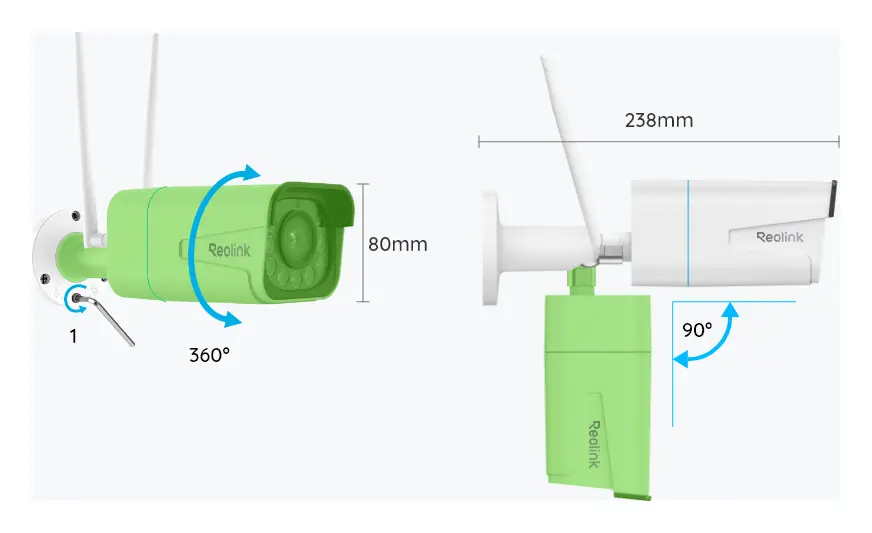 Reolink RLC-811WA 4K 8MP Wi-Fi 6 Bullet Kamera — görsel 3