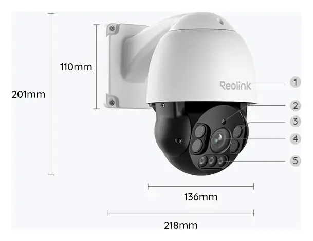 Reolink RLC-823A 4K PoE PTZ Kamera — görsel 2