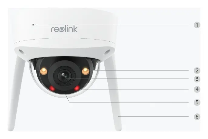 Reolink RLC-840WA 4K Wi-Fi 6 Dome Kamera — görsel 2