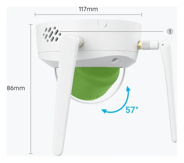 Reolink RLC-840WA 4K Wi-Fi 6 Dome Kamera — görsel 4