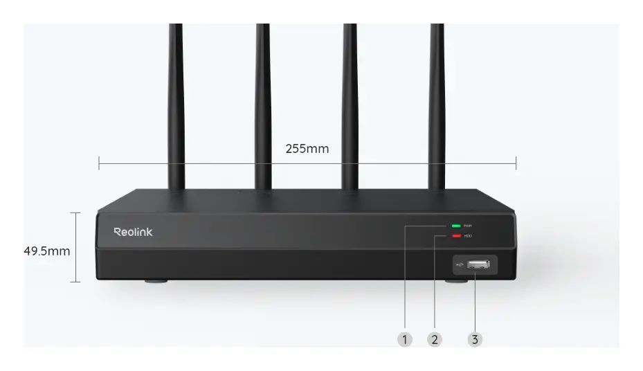 Reolink RLK12-500WB4 2K Wi-Fi 12 Kanal 4 Kameralı Güvenlik Kamerası Seti — görsel 5