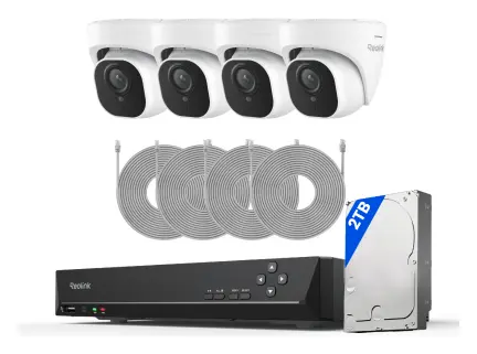 Reolink RLK8-800D4 8MP PoE 8 Kanal 4 Kameralı Güvenlik Kamerası Seti
