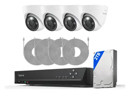 Reolink RLK8-833D4-A 4K PoE 8 Kanal 4 Kameralı Güvenlik Kamerası Seti