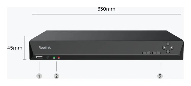 Reolink RLN16-410 16 Kanal PoE NVR Kayıt Cihazı — görsel 3