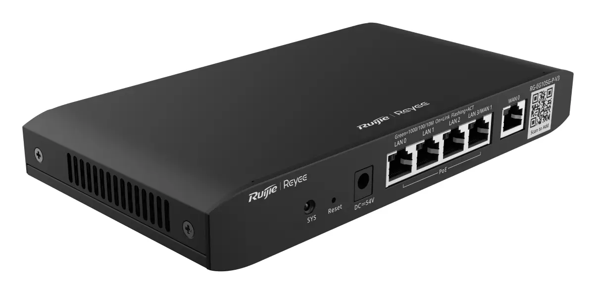 Reyee RG-EG105G-P-V3 5 Port Gigabit PoE+ Bulut Yönetimli Router — görsel 2