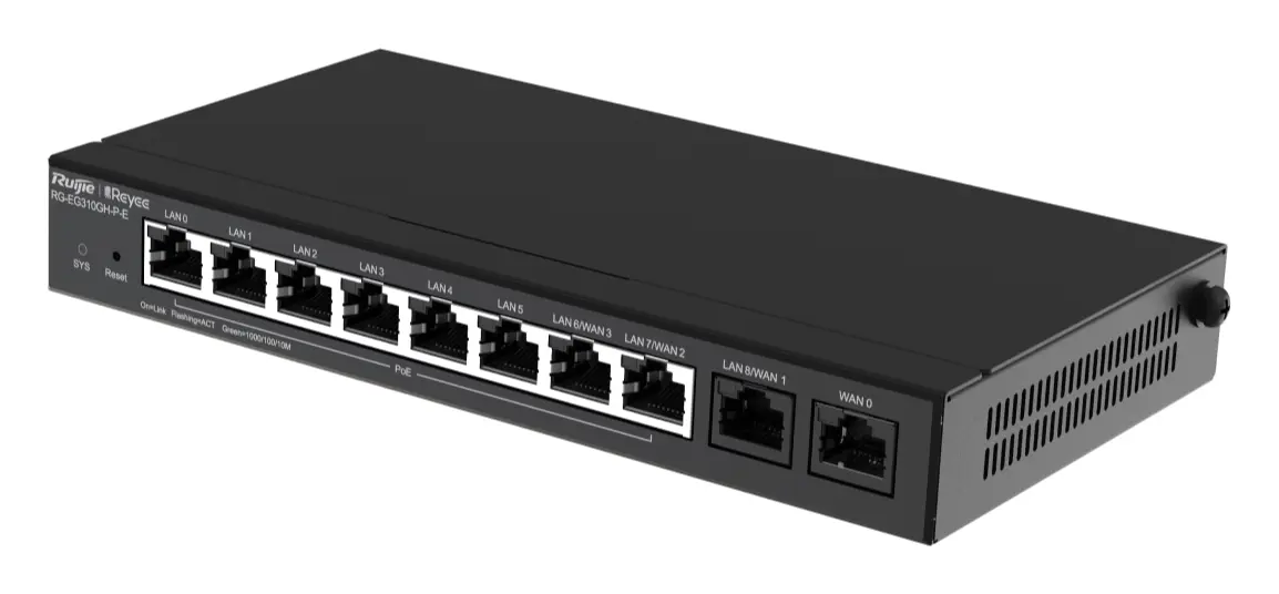 Reyee RG-EG310GH-P-E 10 Port PoE Bulut Yönetimli Router — görsel 4