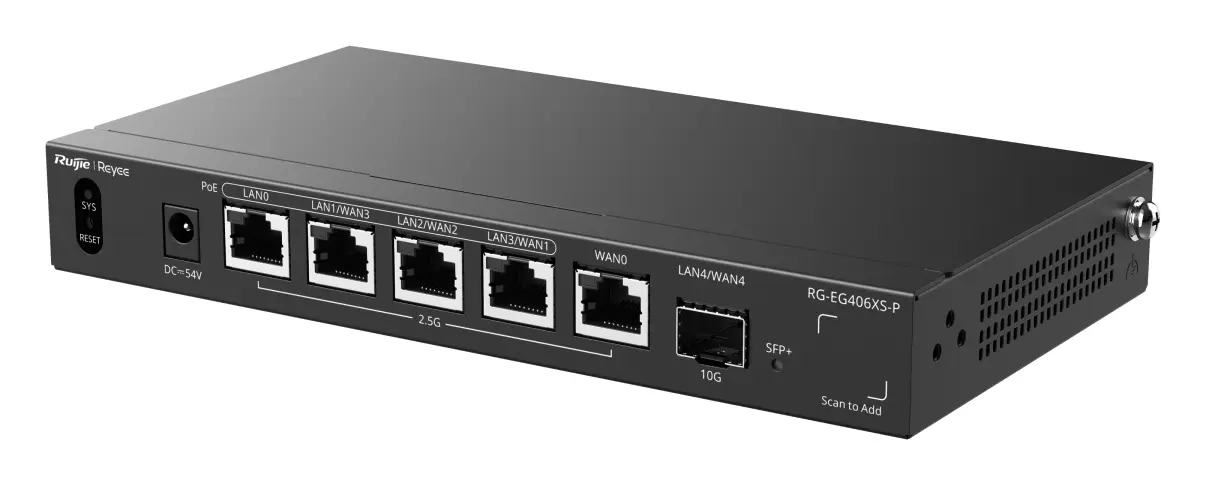 Reyee RG-EG406XS-P 5 Port PoE+ Bulut Yönetimli Router — görsel 3