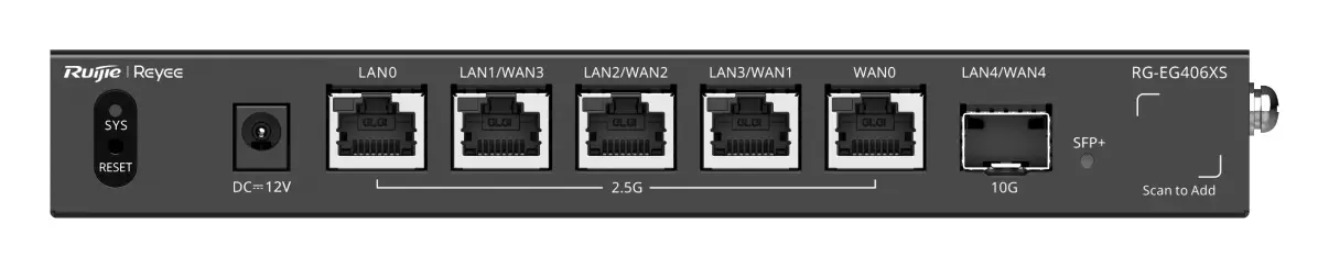 Reyee RG-EG406XS 5 Port Bulut Yönetimli Router — görsel 2