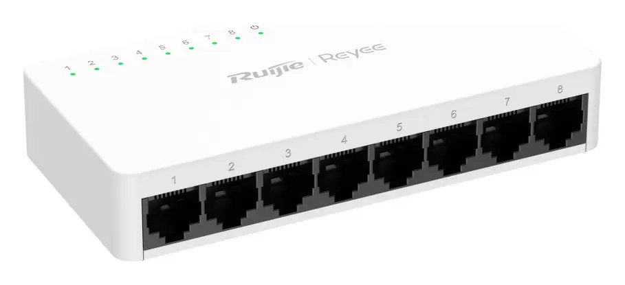 Reyee RG-ES08F 8 Port Fast Ethernet Yönetilemez Switch — görsel 3