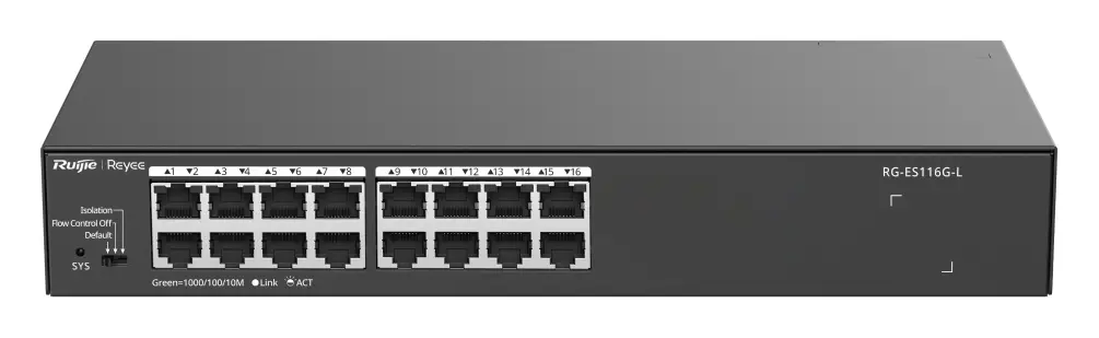 Reyee RG-ES116G-L 16 Port Gigabit Yönetilemez Switch — görsel 2