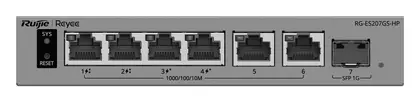 Reyee RG-ES207GS-HP 6 Port Gigabit PoE++ 1×SFP Akıllı Yönetilebilir Switch