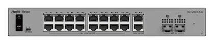 Reyee RG-ES220GS-P-V2 18 Port Gigabit PoE+ 2×SFP Akıllı Yönetilebilir Switch