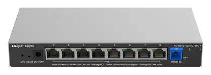 Reyee RG-NBF2100S-8GT1SC-P 8 Port Gigabit PoE+ 1×Optik Yönetilebilir Switch