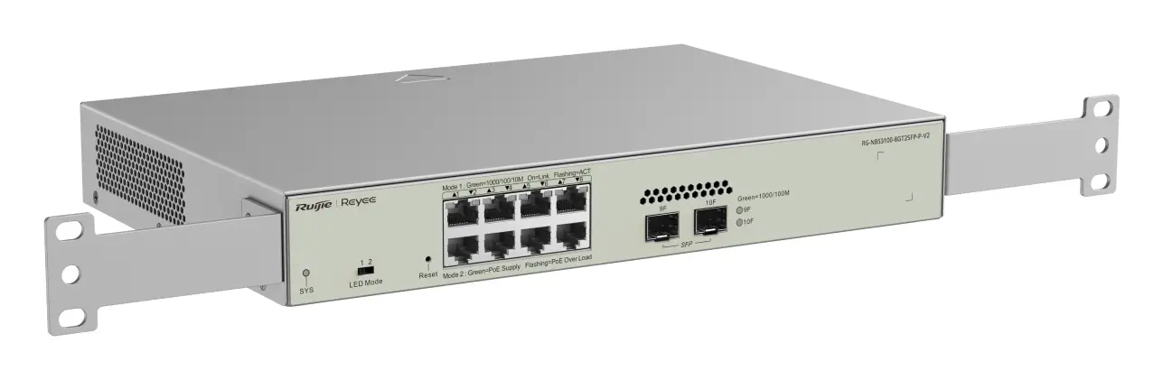 Reyee RG-NBS3100-8GT2SFP-P-V2 8 Port Gigabit PoE+ 2×SFP Yönetilebilir Switch — görsel 3