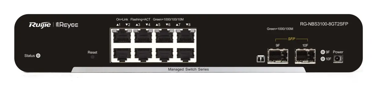 Reyee RG-NBS3100-8GT2SFP 8 Port Gigabit 2×SFP Yönetilebilir Switch