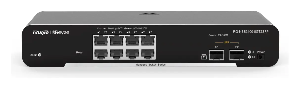 Reyee RG-NBS3100-8GT2SFP 8 Port Gigabit 2×SFP Yönetilebilir Switch — görsel 2
