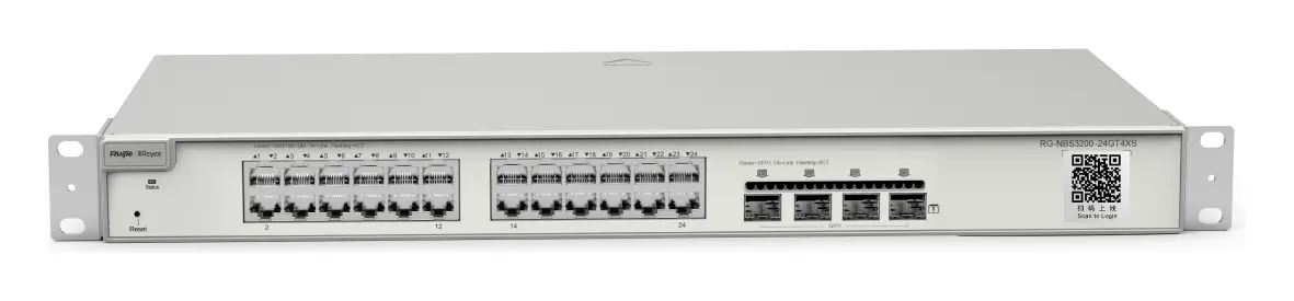 Reyee RG-NBS3200-24GT4XS 24 Port Gigabit 4×10G SFP+ L2+ Yönetilebilir Switch — görsel 2