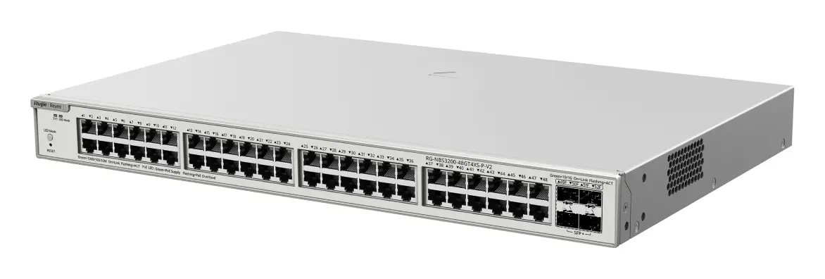 Reyee RG-NBS3200-48GT4XS-P-V2 48 Port Gigabit PoE+ 4×10G SFP+ L2+ Yönetilebilir Switch — görsel 4