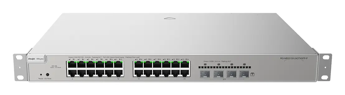 Reyee RG-NBS5100-24GT4SFP-P 24 Port Gigabit PoE 4×SFP L3 Yönetilebilir Switch — görsel 2