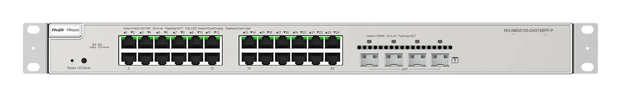 Reyee RG-NBS5200-24GT4XS-P 24 Port Gigabit PoE 4×10G SFP+ L3 Yönetilebilir Switch