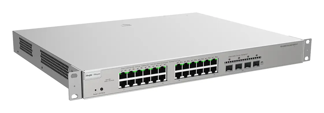 Reyee RG-NBS5200-24GT4XS-P 24 Port Gigabit PoE 4×10G SFP+ L3 Yönetilebilir Switch — görsel 3
