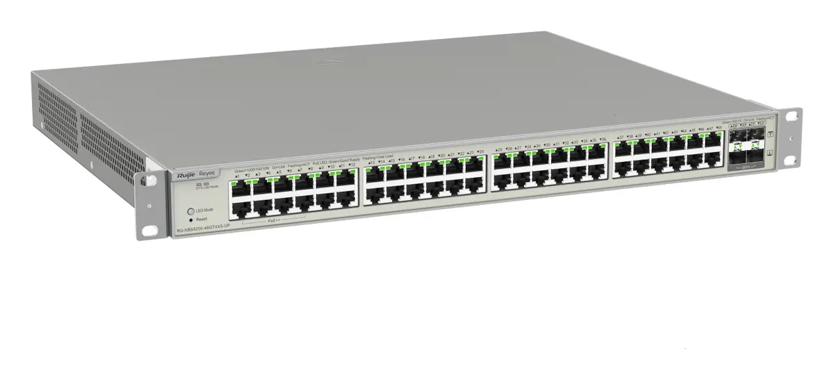 Reyee RG-NBS5200-48GT4XS-UP 48 Port Gigabit PoE++ 4×10G SFP+ L3 Yönetilebilir Switch — görsel 3