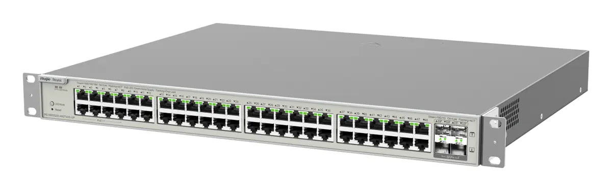 Reyee RG-NBS5200-48GT4XS-UP 48 Port Gigabit PoE++ 4×10G SFP+ L3 Yönetilebilir Switch — görsel 4
