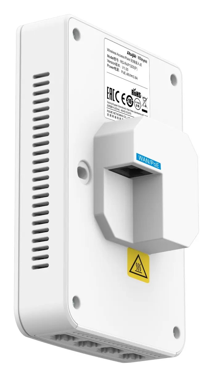 Reyee RG-RAP1200(P) Wi-Fi 5 Çift Bant Duvar Tipi Access Point — görsel 4