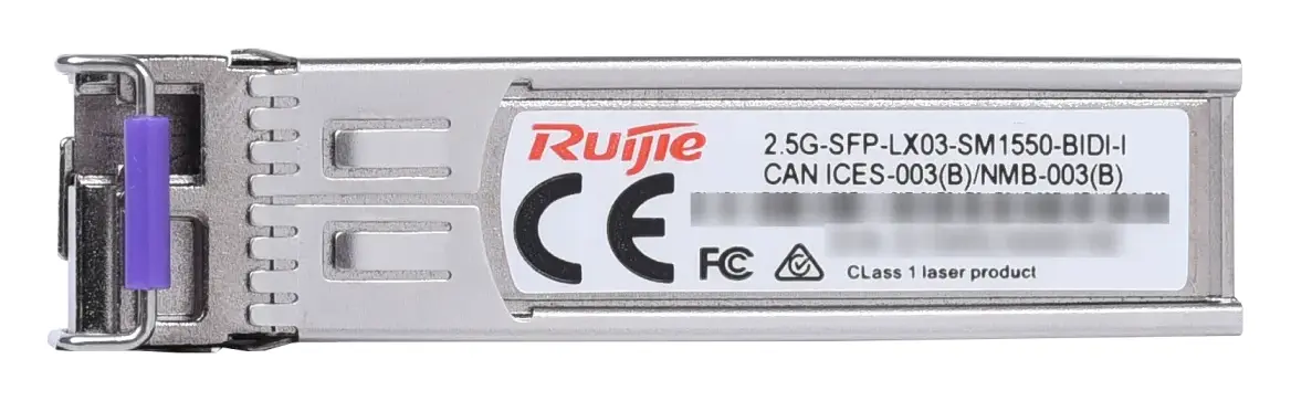 Ruijie 2.5G-SFP-LX03-SM1550-BIDI-I 2.5G BiDi 1550/1310nm 3km Single Mode SFP Optik Modül