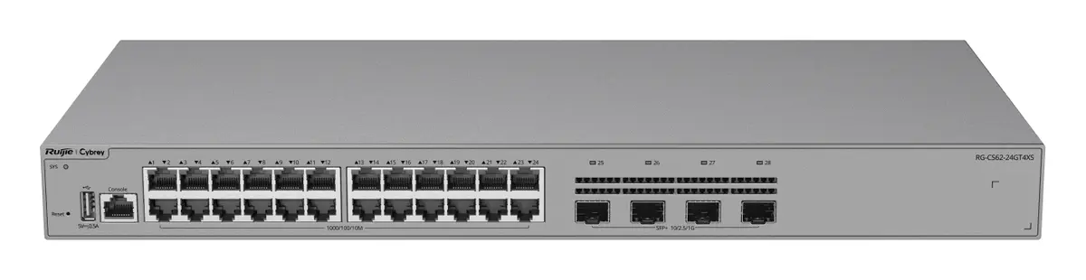 Ruijie RG-CS62-24GT4XS 24 Port Gigabit 4×10G SFP+ L3 Yönetilebilir Switch