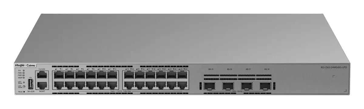 Ruijie RG-CS63-24MG4XS-UPD 24 Port 2.5G Multi-Gigabit PoE++ 4×10G SFP+ L3 Yönetilebilir Switch