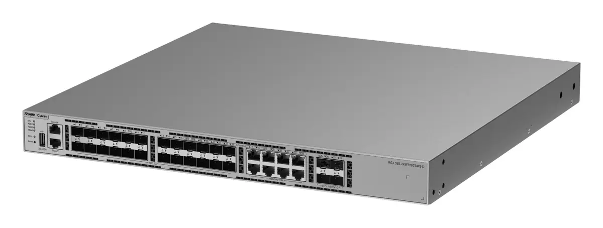 Ruijie RG-CS65-24SFP/8GT4XS-D 24 Port Gigabit SFP 4×10G SFP+ L3 Yönetilebilir Switch — görsel 4