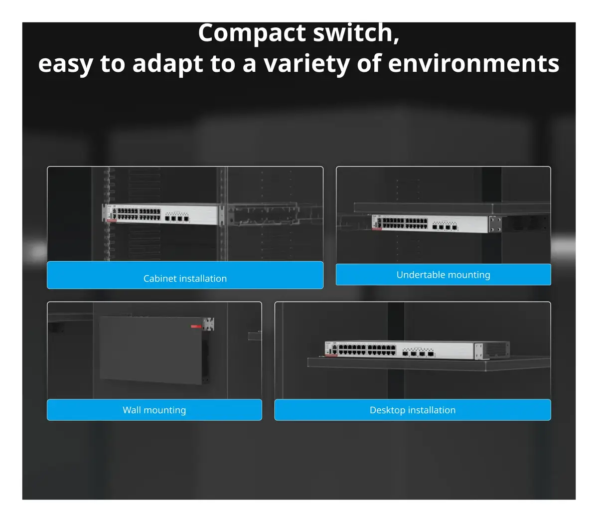 Ruijie RG-CS83-48GT4XS-P 48 Port Gigabit PoE+ 4×10G SFP+ L3 Yönetilebilir Switch — görsel 2